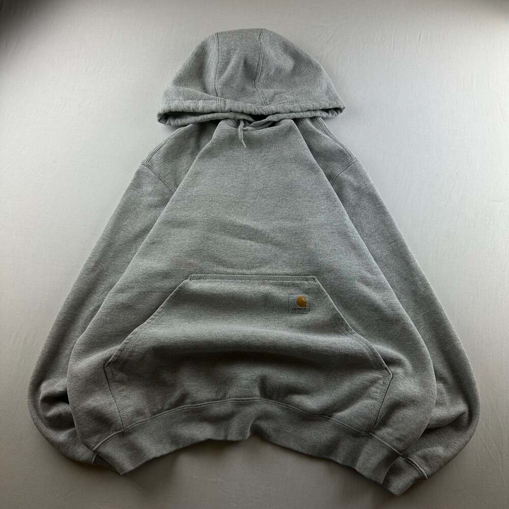 Carhartt K121 Heather Grey Midweight Pullover Hoodie